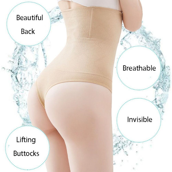 Butt Lifting Byxor High Waist Byxor BEIGE M-L beige M-L