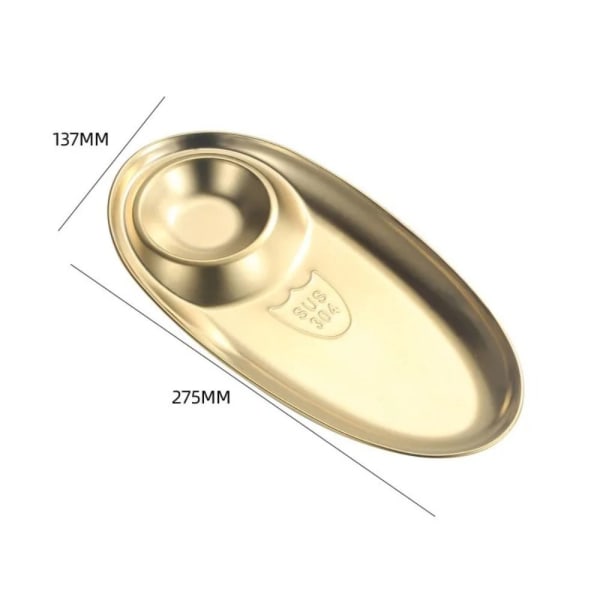 Päivällistarjotin välipala-astia GOLD L Gold L