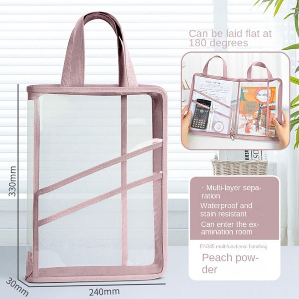 Mesh vetoketjullinen pussipussi Läpinäkyvä viilalaukku VÄRI 2 VÄRI 2 Color 2