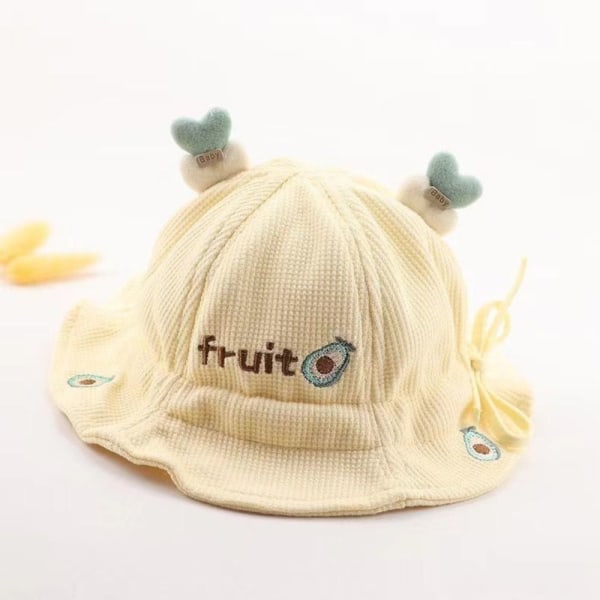 Baby Bøttehatt Solhette GUL Yellow