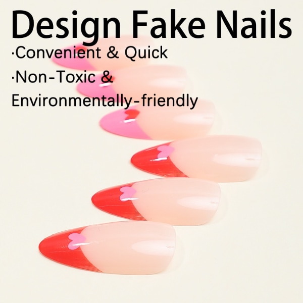 Almond Fake Nail Ranskalaiset tekokynnet XH-92-15 XH-92-15 XH-92-15