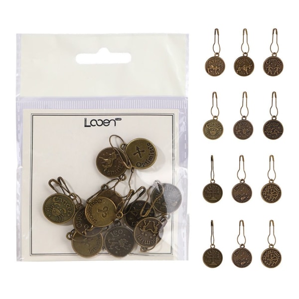 Stickningsmarkörer Nummer 0~9 stygnmarkörer C-12PCS C-12pcs