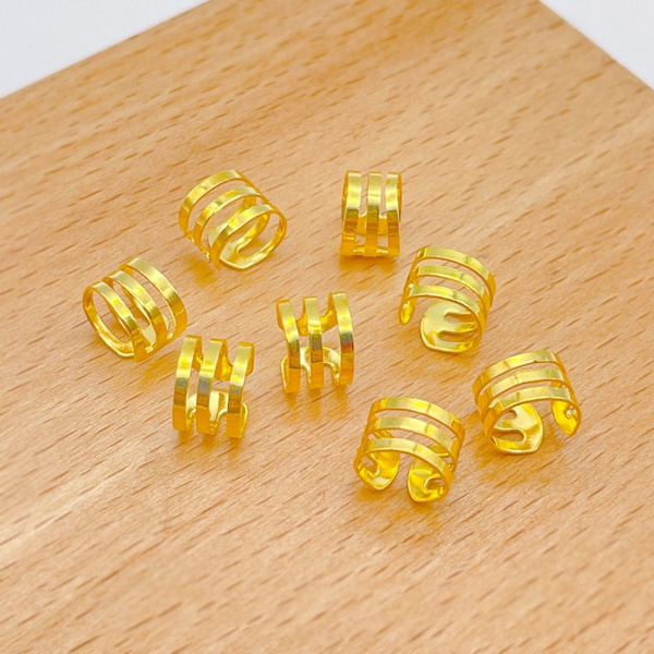 50 st Hårringstillbehör Hårklämma GOLD B B Gold B-B