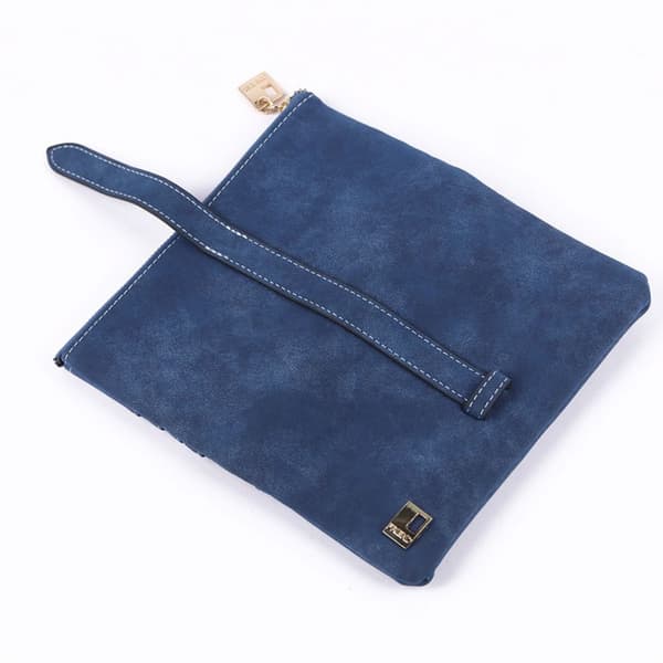 Lång damplånbok Telefonväska MÖRKBLÅ dark blue