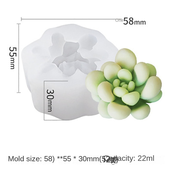 Silikonform Lysform 2 2 2