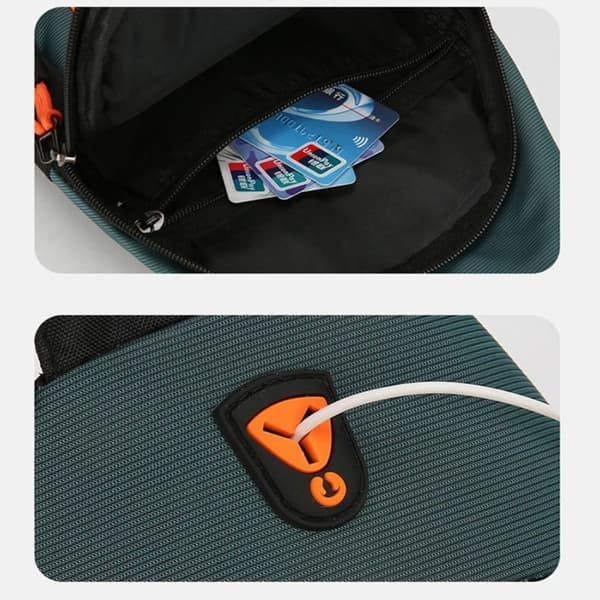 Brysttaske Messenger Taske SORT Black