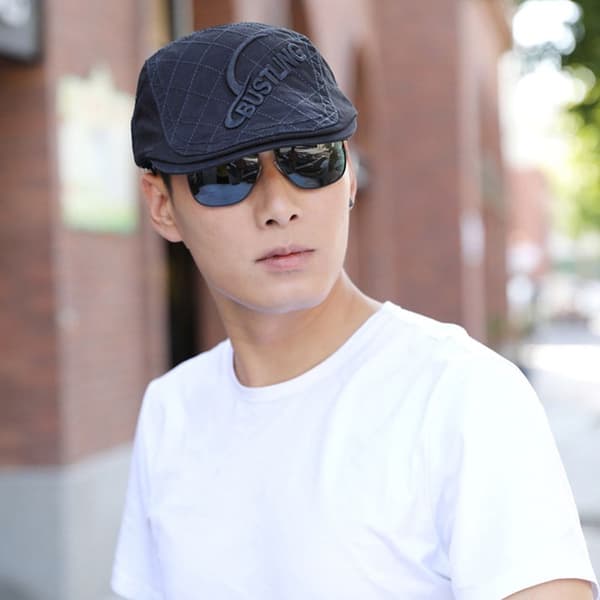 Baret Hat Cabbie Flat Cap NAVY BLUE Navy blue