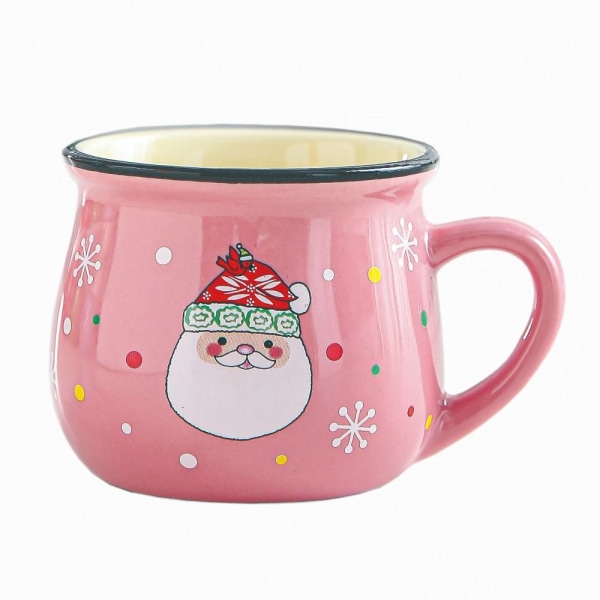 Keramisk jul rånar kaffe mugg ROSA SANTA ROSA SANTA Pink Santa