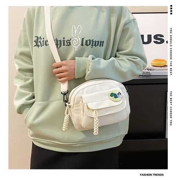 Skulderveske Canvas Bag KHAKI Khaki