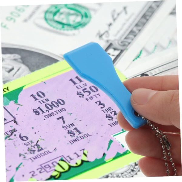 10 stk Lotteri skraper Skrapeblad Blank etikett klistremerker