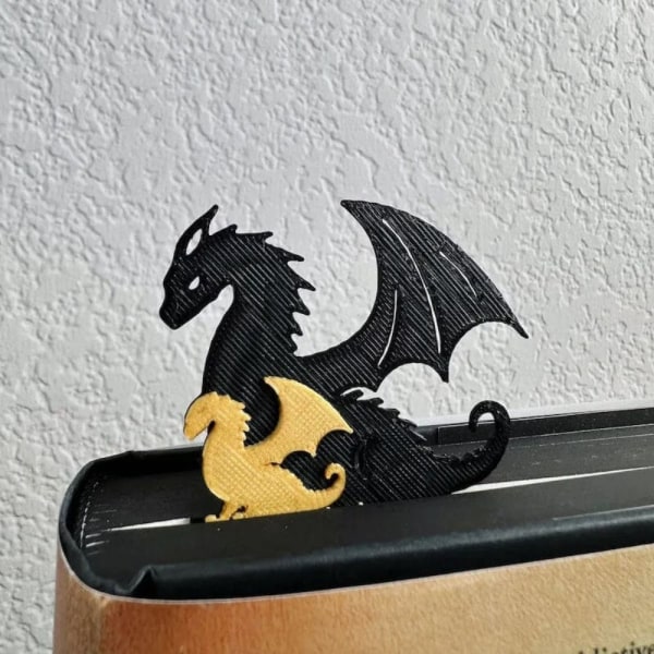 Dragon Bookmark Dubbelsidig Long Fei Bookmark 2 2 2