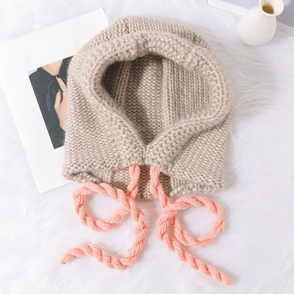 Vintervärmare mössor Stickad Trapper Hat KHAKI Khaki