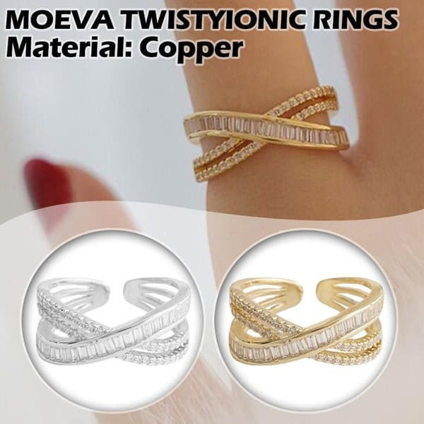 Justerbare Ringe Zircon Åbningsring SØLV Silver