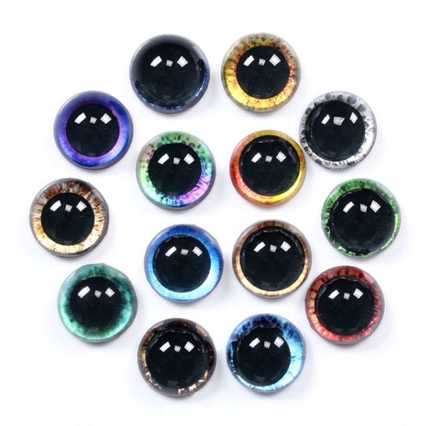 20 stk/10 par Eyes Crafts Eyes Puppet Crystal Eyes 15MM-FARVE 15mm-color random