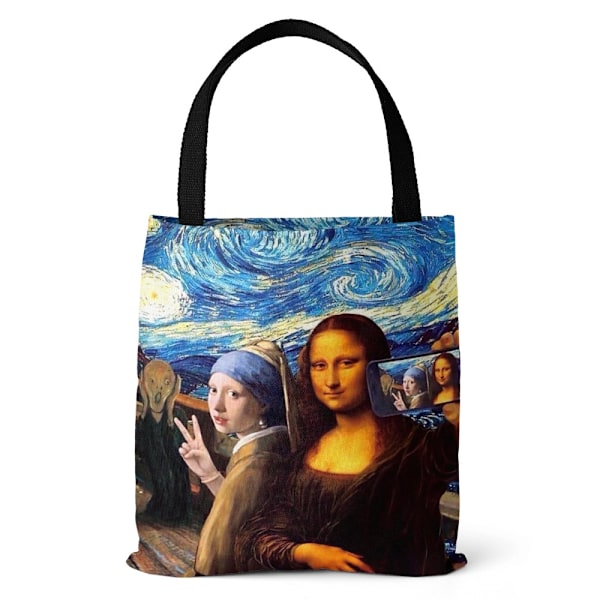 Målning Printed canvasväska Lätt tygväska AA