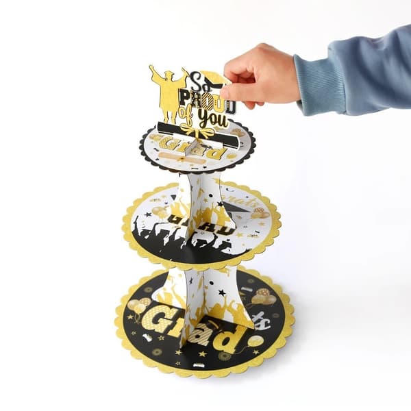 Papir Cupcake Display Stand DIY Kage Stand Kageholder