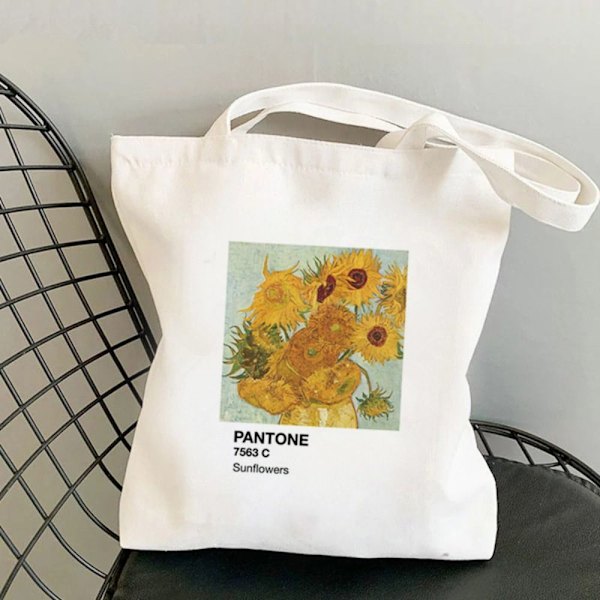 Lærredsstoftaske Shopping Håndtaske I I I