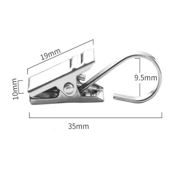 10ST/ Set Gardinklämmor Foton Klämmor Gardinklämma