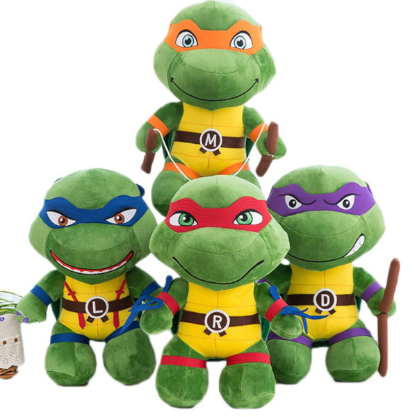 Ninja Turtles Plysskildpaddelegetøjspude BLÅ 25 Blue 25