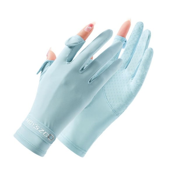 Ice Silk Gloves Anti-UV Handskar WHITE M white M