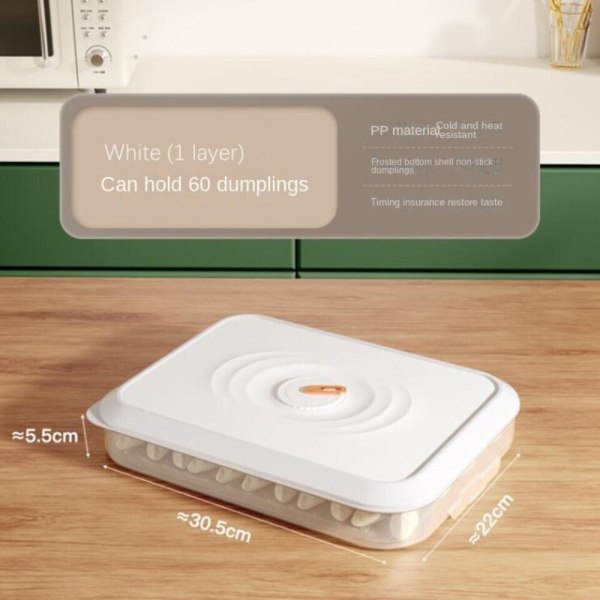 Oppbevaringsboks Dumpling Box HVIT 3 LAG 3 LAG White 3 Layers-3 Layers