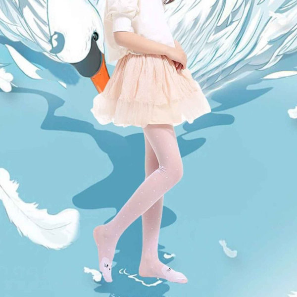 Barn Sidenstrumpor Vår Sommar Tights VIT 135-155CM white 135-155cm-135-155cm