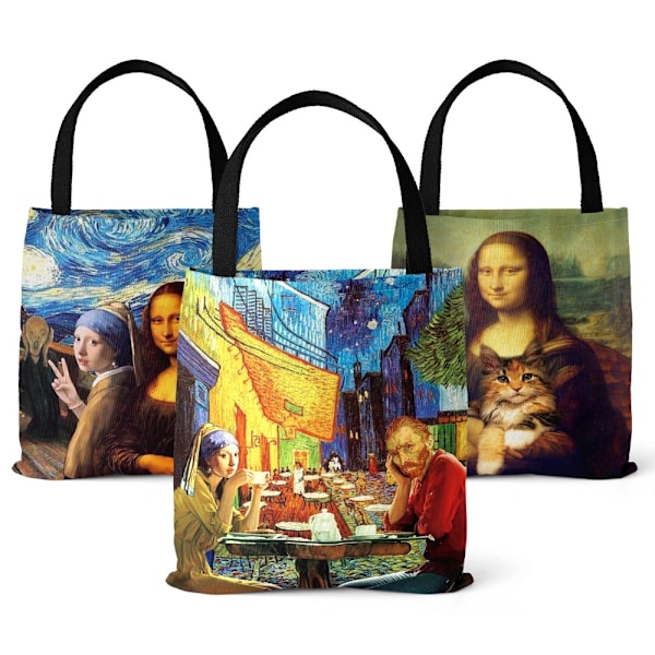 Målning Printed canvasväska Lätt tygväska CC