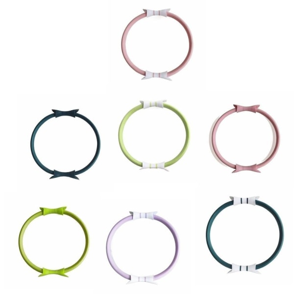 Pilates Circle Yoga Fitness Ring ROSA - VIT ROSA - VIT Pink - White