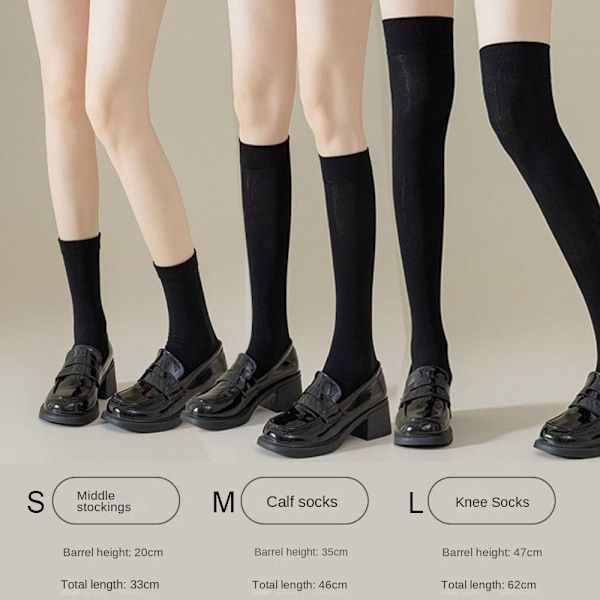 JK Polvisukat MUSTA S S Black S-S