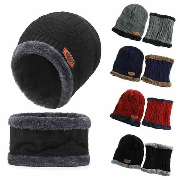 Vinterhuer Strikket Hue NAVY navy