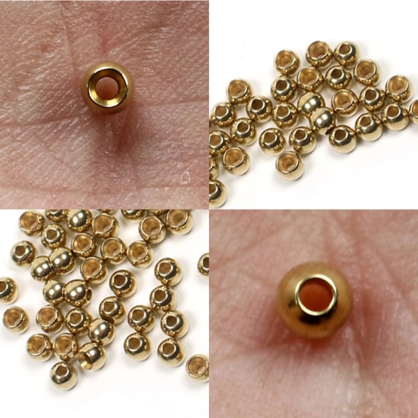 Tungsten Beads Flugbindningsmaterial 3,3MMFLUO ORANGE FLUO ORANGE 3.3mmFluo Orange