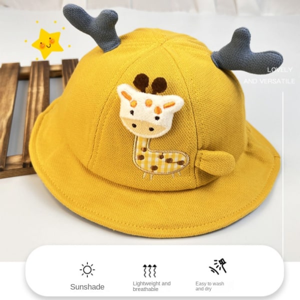 Baby Bucket Hat Barn Solhatt GUL yellow