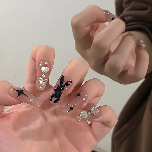 French Fake Nails Ballerina False Nail Press on Nails