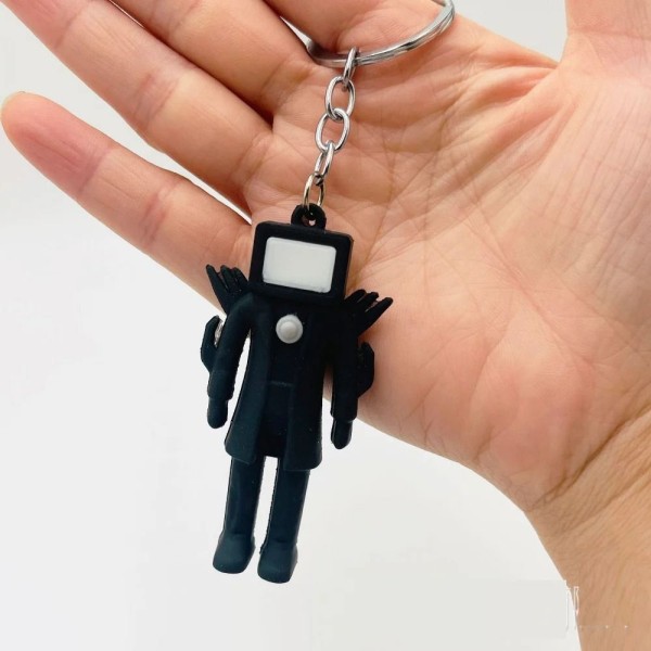 1 stk nøkkelring ornament Skibidi toalettanheng F F
