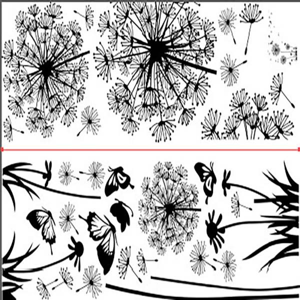 2 kpl Flower Environmental Wall Tarrat Kodinsisustus B    1 PC