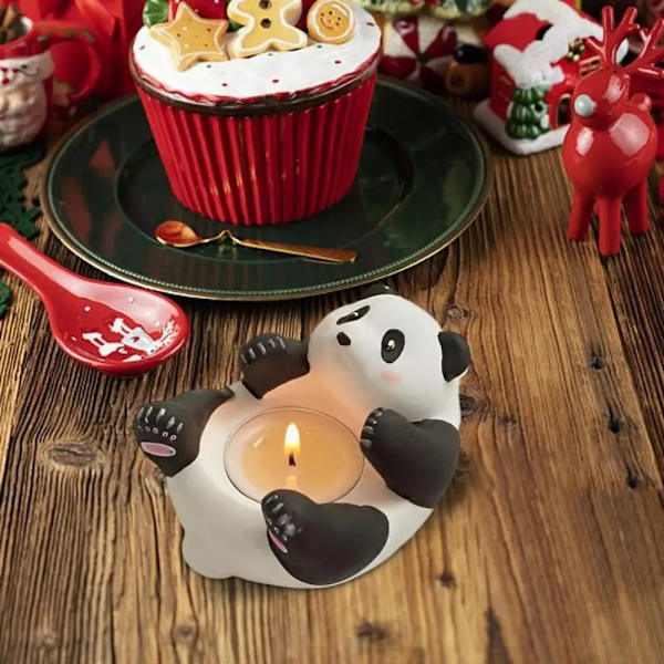 Tea Light Kynttilänjalka Kynttilänjalka Figuurit Kynttilälamppu Decor Dog