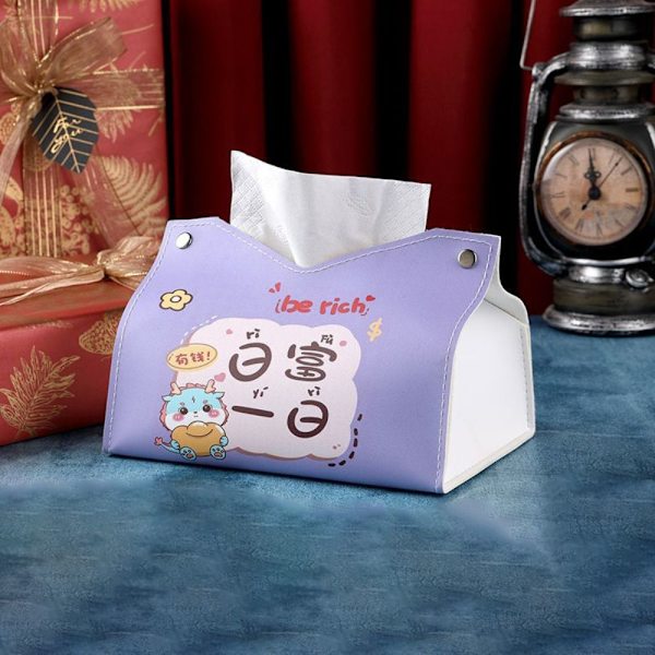 Paper Tissue Box Desktop Servettpumpning 2 2 2