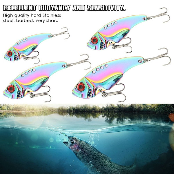 5 stk Metal fiskeagn VIB Lure 15G-5STK 15G-5STK 15g-5pcs