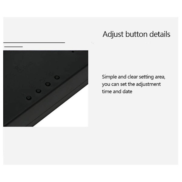 Elektronisk vægur Digitale LED-ure 3 3 3