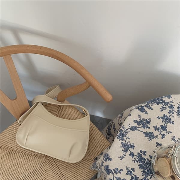 PU-läder Väska Retro Axelväska VIT White