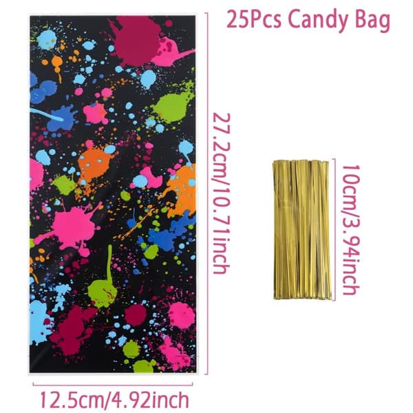 25 st Godispåsar Kakor Popcorn Förpackningspåse DIY-påsar