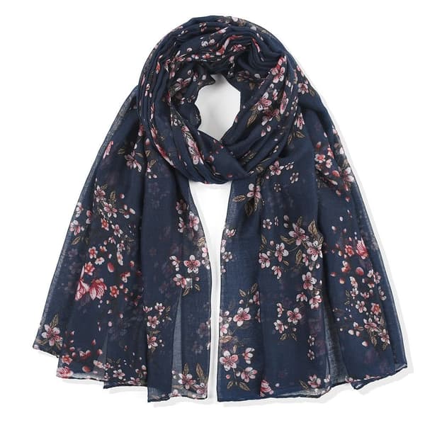 Shawls Wraps Muslimsk Hijab BLÅ Blue