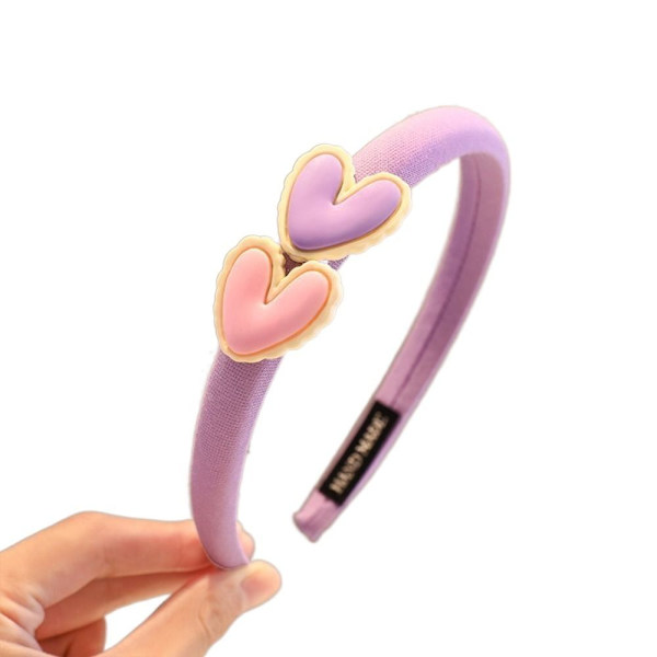 Love Hear Hårbånd Børnehårbånd LILLA Purple