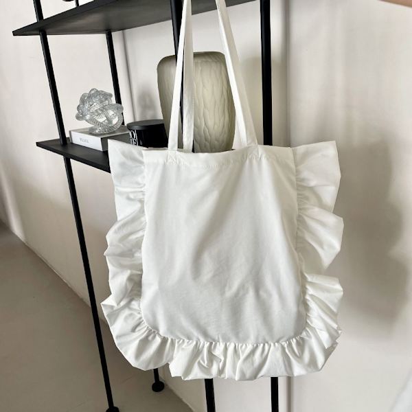 Plisserte håndvesker Cloud Bags HVIT white