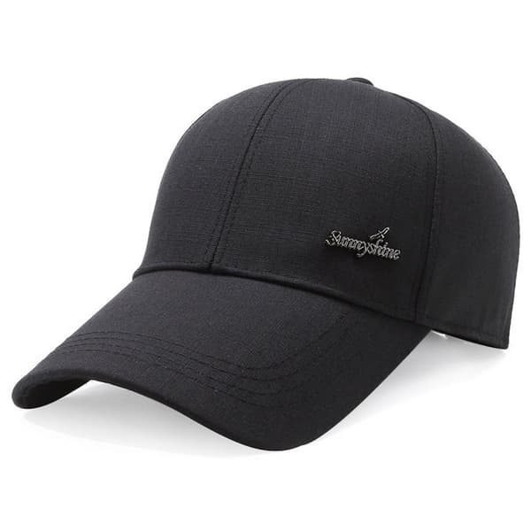 Baseball-lippis Aurinkohattu MUSTA Black