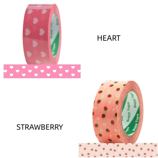 Designer söt packtejp Färgglada tryck frakttejp HEART