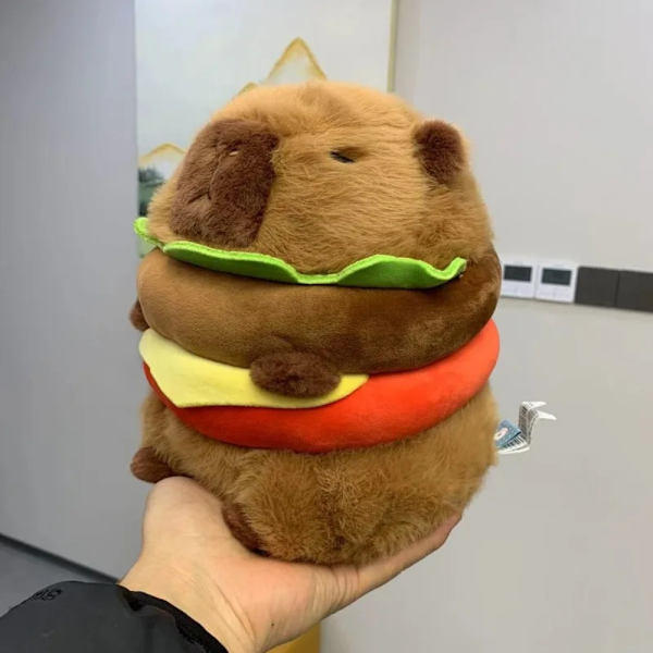 Hamburger Capybara Kapibala plysjdukke 26CM 26cm