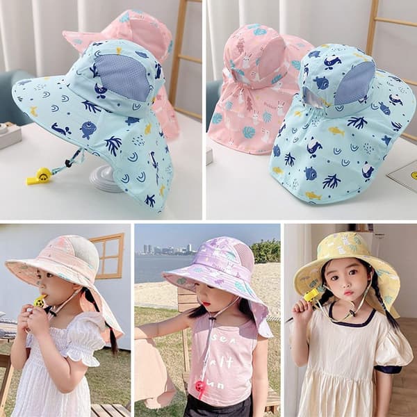 Solhatt for barn GUL Yellow