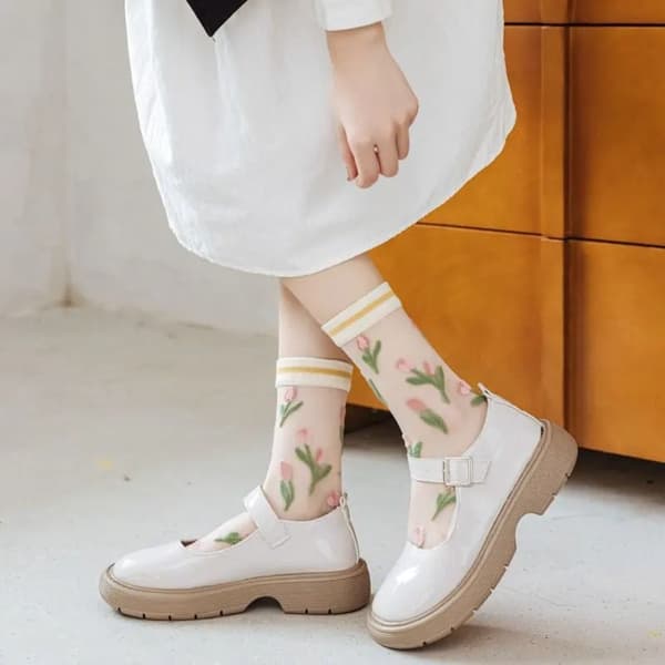 Dame Sommer Sokker Blonde Sokker B B B