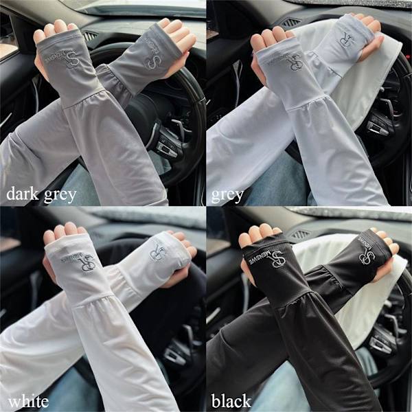 Solbeskyttelse Arm Sleeves Anti UV Arm Covers SORT black